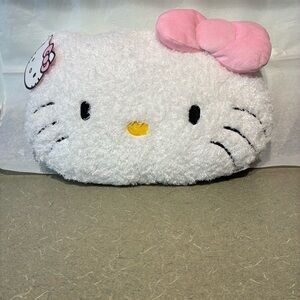 Hello Kitty White and Pink Plush Pillow